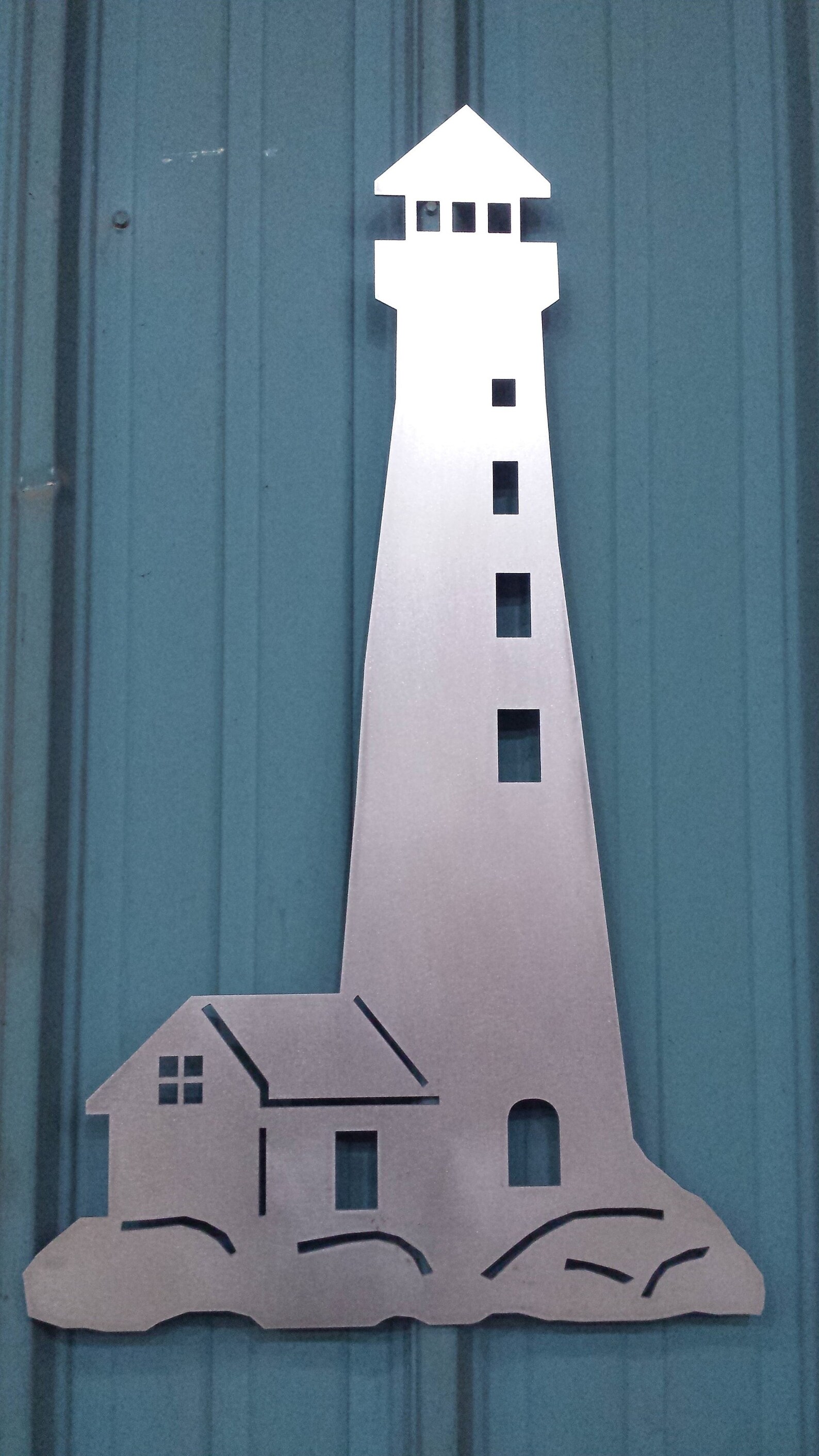 Lighthouse Metal Wall Art Home Decor Etsy