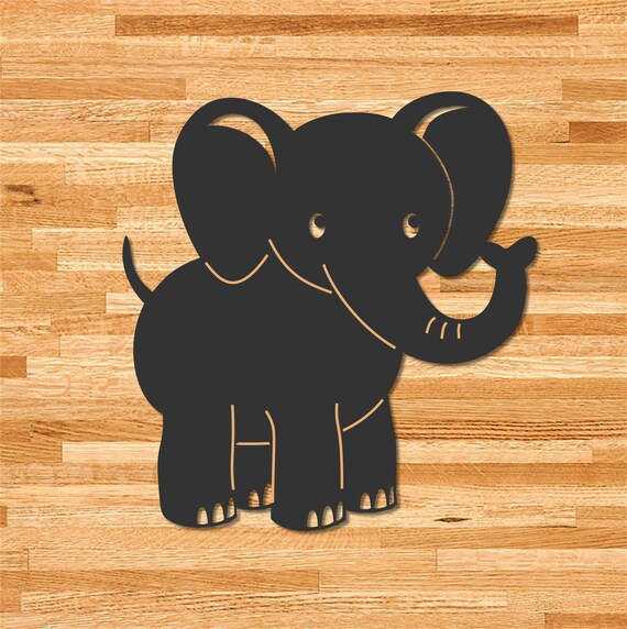 Elephant Metal Wall Art Home Decor Etsy