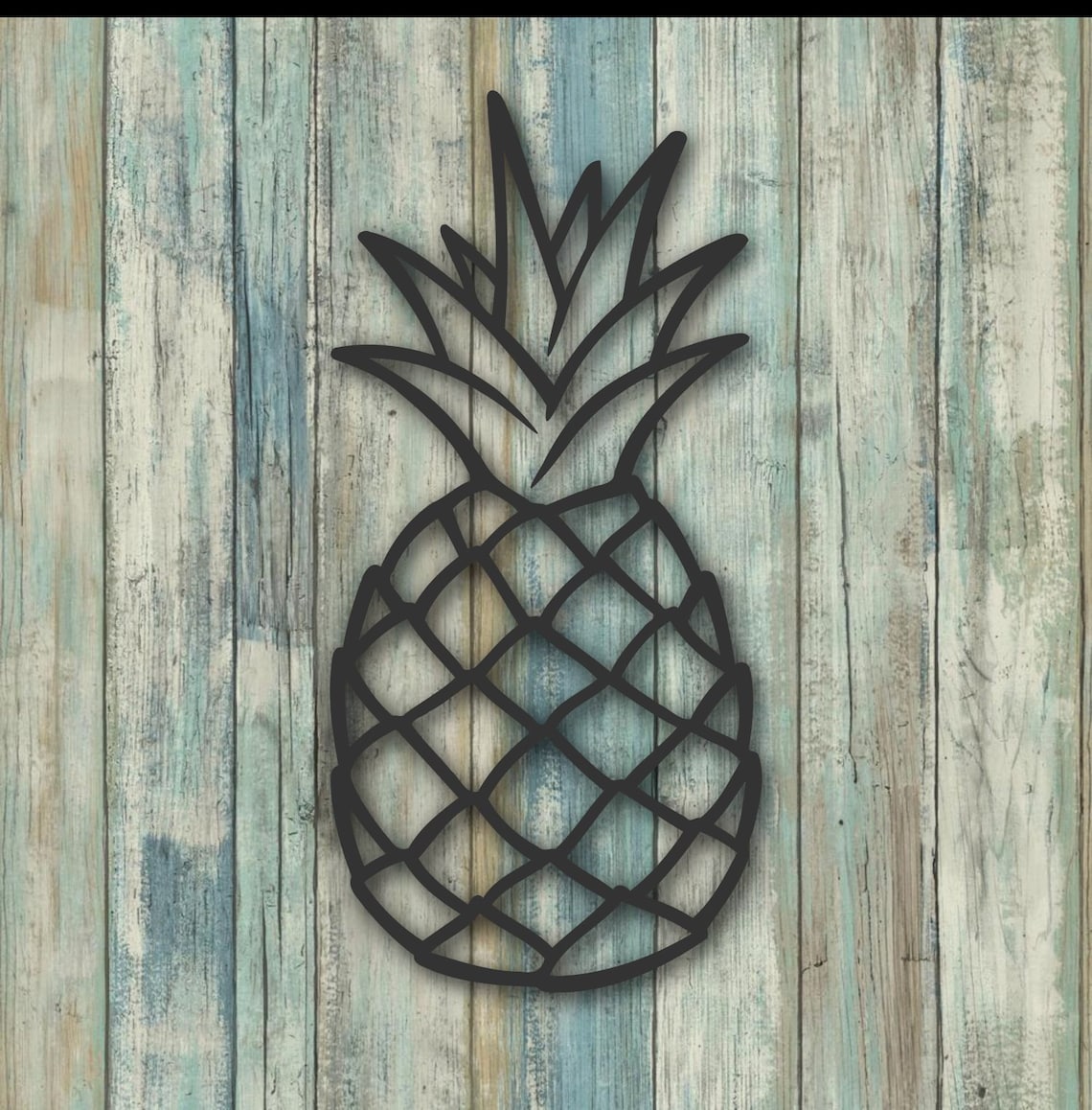 Pineapple Metal Wall Art Home Decor Etsy