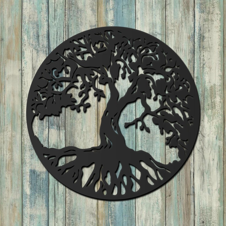 Tree of Life Metal Wall Art Home Decor | Etsy
