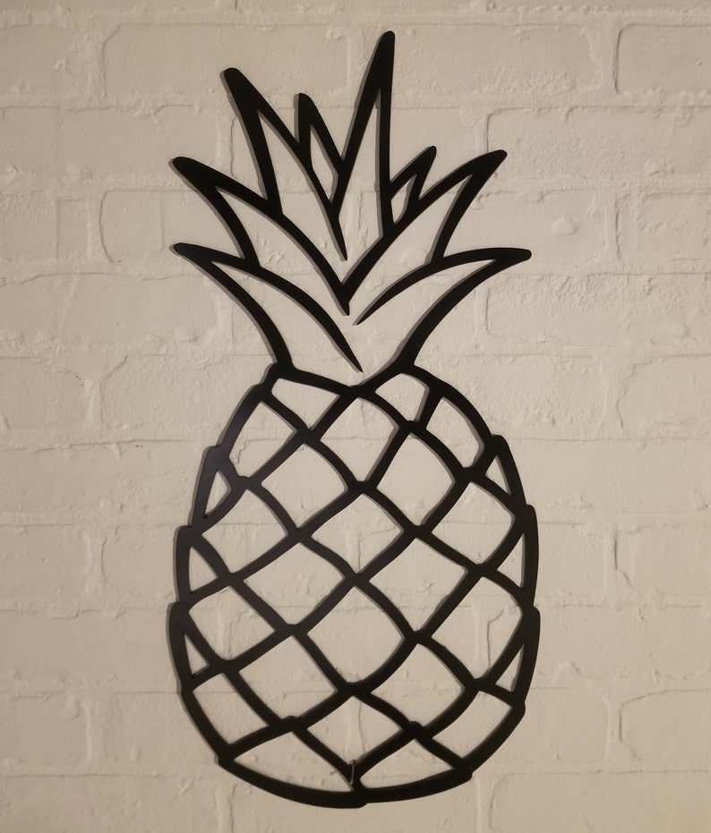 Pineapple Metal Wall Art Home Decor Etsy