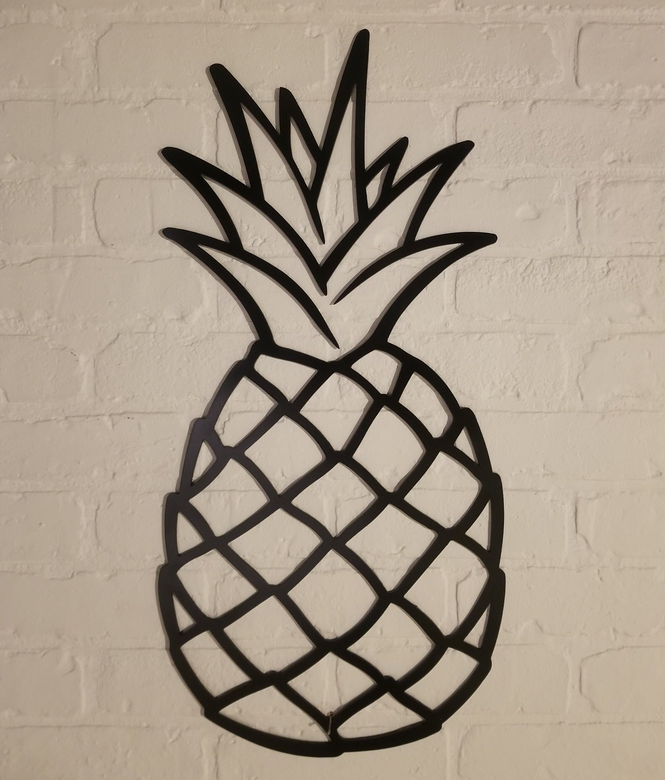 Pineapple Metal Wall Art Home Decor Etsy