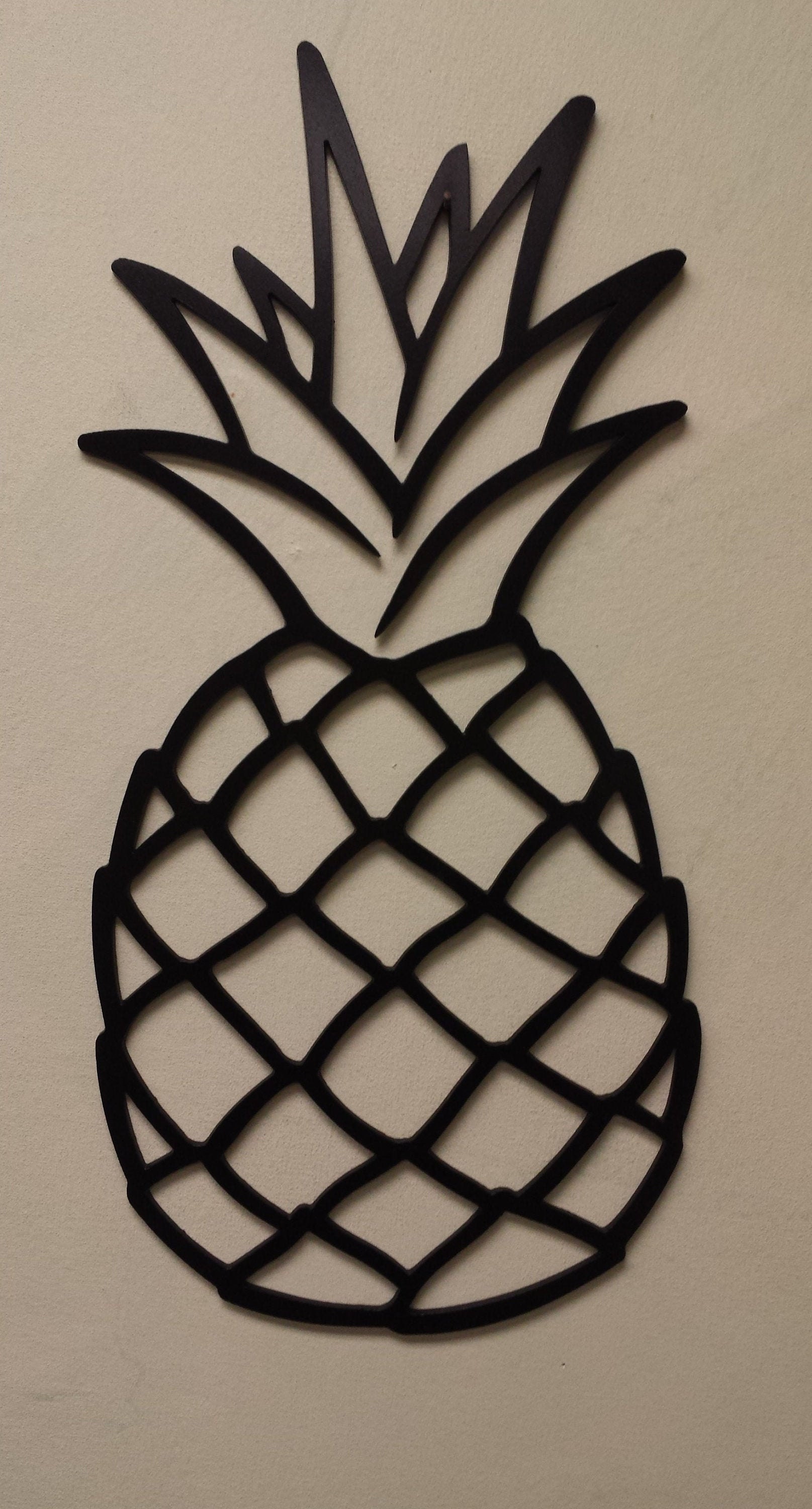 Pineapple Metal Wall Art Home Decor Etsy