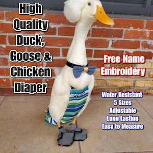Nuovo stile di alta qualità regolabile imbracatura per pannolini per anatra pollo oca - coda aperta - fodera resistente all'acqua - in attesa di brevetto