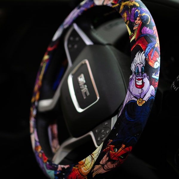 Sketchy Villains Inspired Steering Wheel Cover