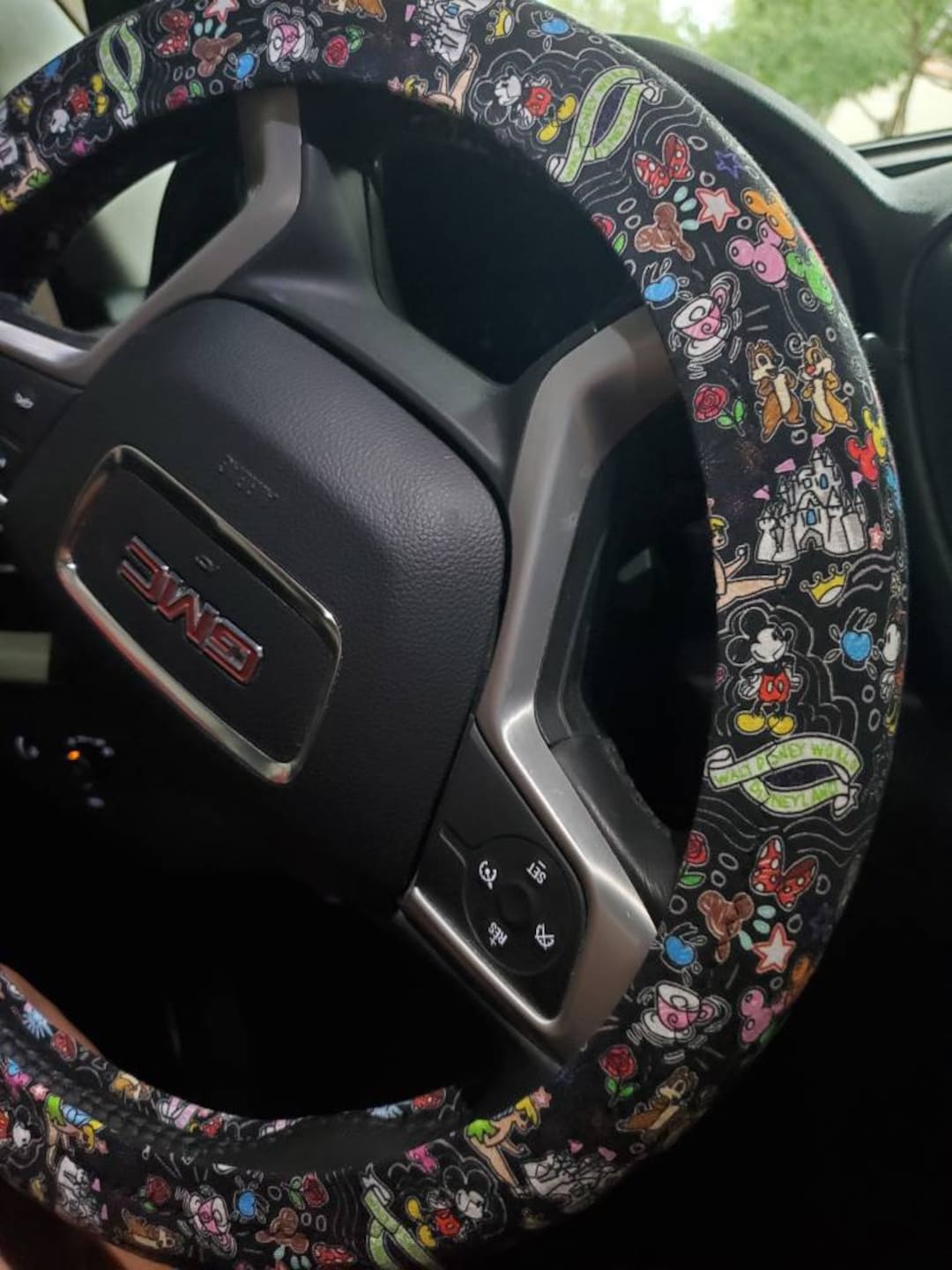 Disney Fan's Steering Wheel Cover Sketchy Mouse - Etsy
