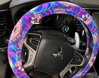 Funda para volante Zentangle Villain Cat Wonderland