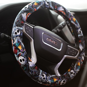 Jack and Sally Steering Wheel Cover