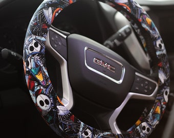 Jack and Sally Steering Wheel Cover