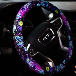 Disney Fan's Steering wheel cover Foolish Mortals halloween image 1