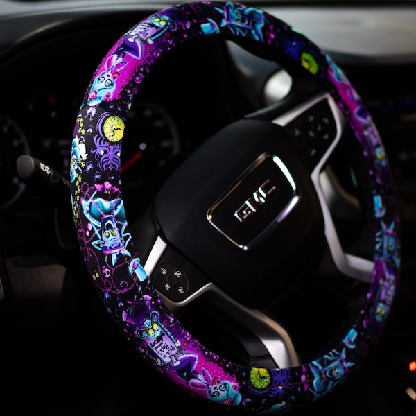 Disney Fan's Steering wheel cover Foolish Mortals halloween