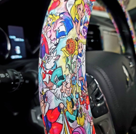 Alice in wonderland steering wheel cover discount
