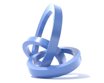 Lågpoly metallskulptur DXF-mall, CNC-plasmaskärningsfil