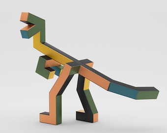 Svetsprojekt, Tyrannosaurusskulptur, CNC-skärning av metall, DIY-mall för T-rex, Plasmaskärare, Metallhantverk, TIG-svetsning, Lågpolymodell