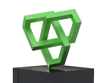 DIY Welding Project, Triple Infinity Sculpture, Metal Cutting Template, DXF Template, Plasma, Metal craft, Tig welding, Low Poly Model