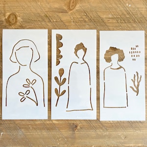 Paper Doll Stencil Set