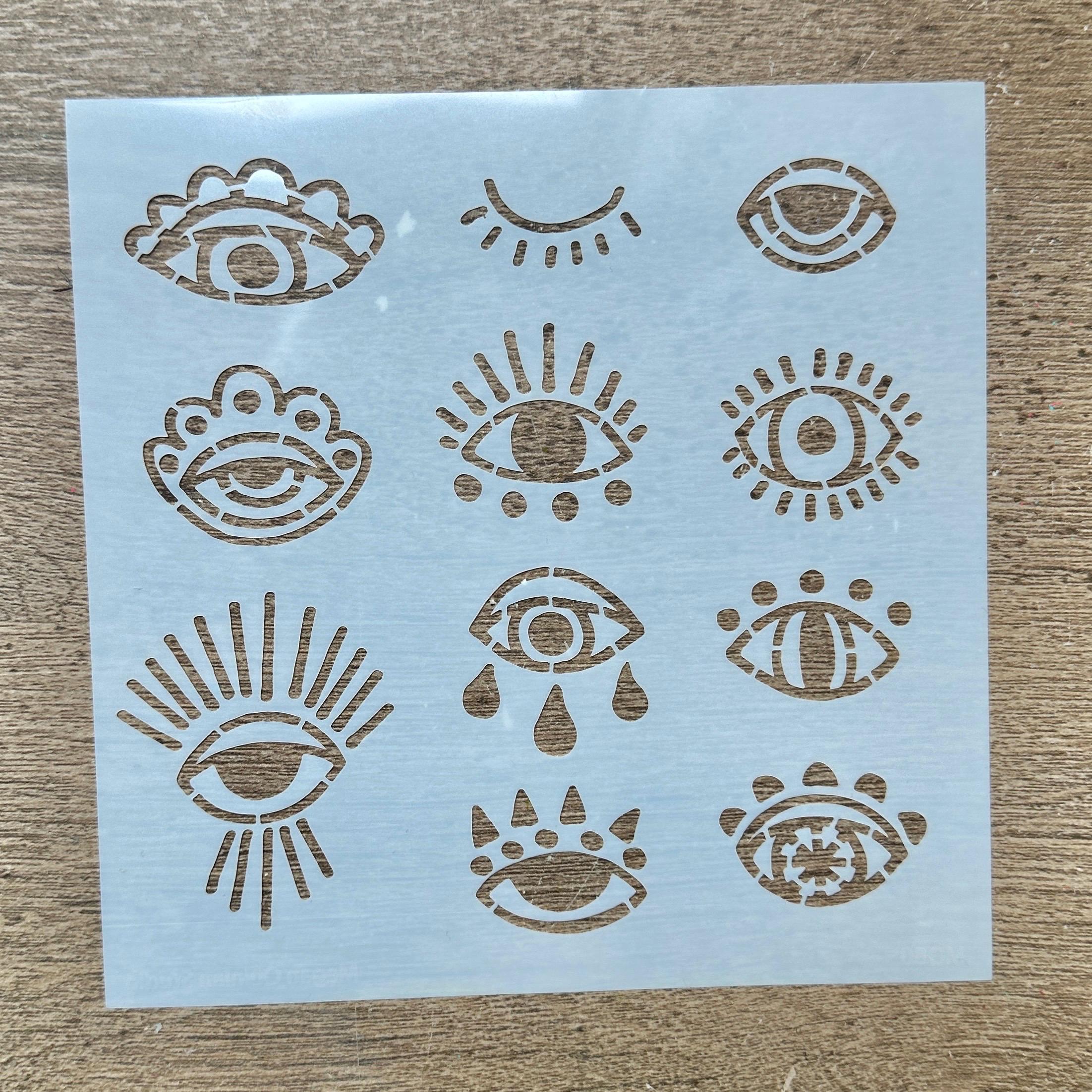 Ursus Mal-Schablonen Set 3 – 6 Transparente Schablonen + 6 Motivvorlagen, 26,8x18,9 Cm, Für Kinder!