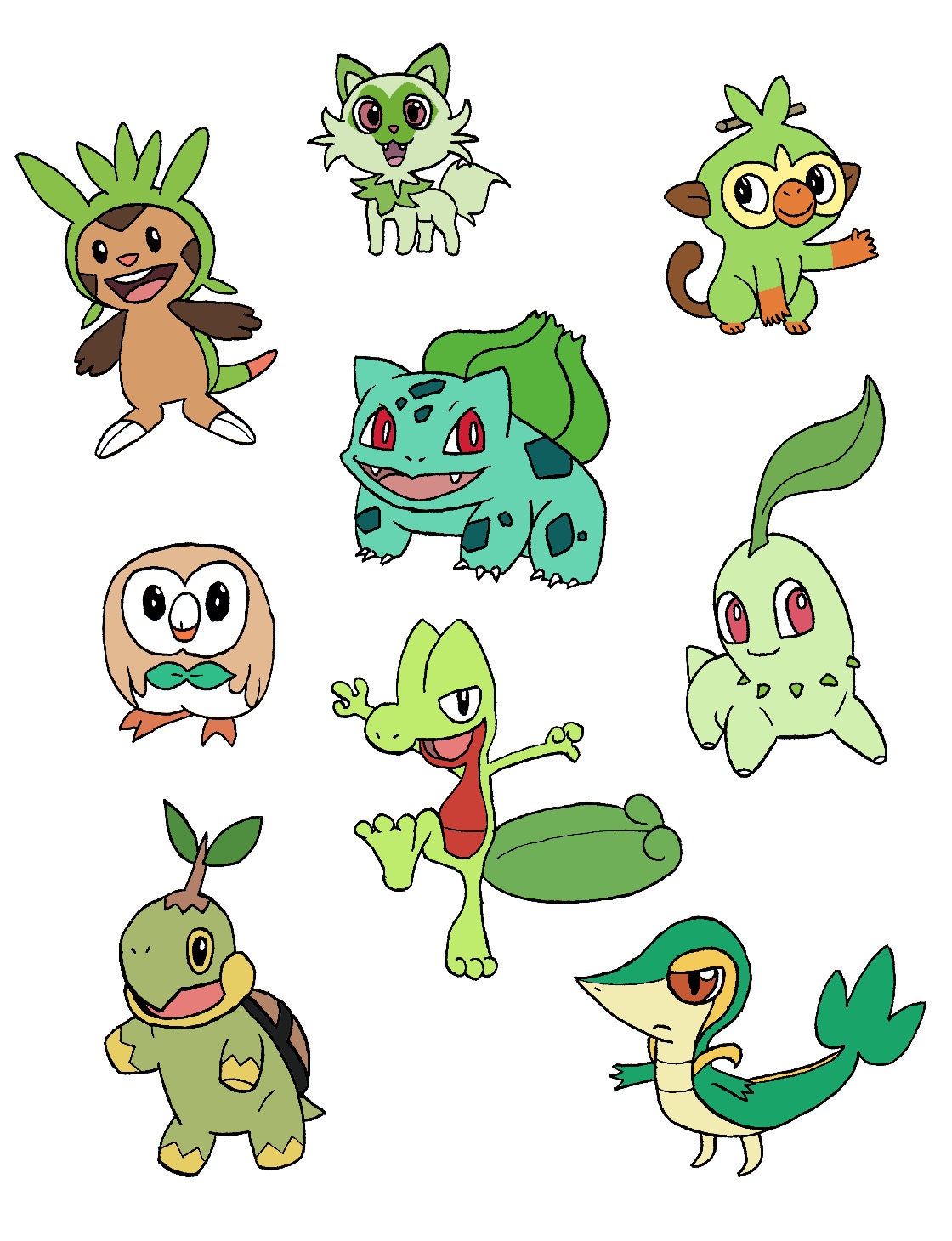 Pokemon Starters Names