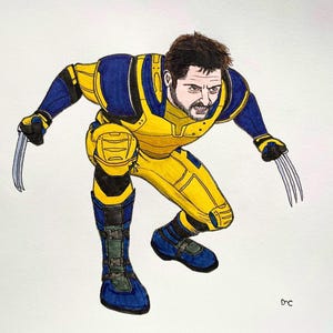 Wolverine Original Art (Hugh Jackman in Deadpool 3)