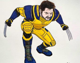 ヒュー・ジャックマン直筆サイン入り11x17写真 X-MEN デッドプール