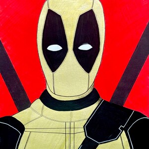 Deadpool Shiny A4 Oryginalna Sztuka