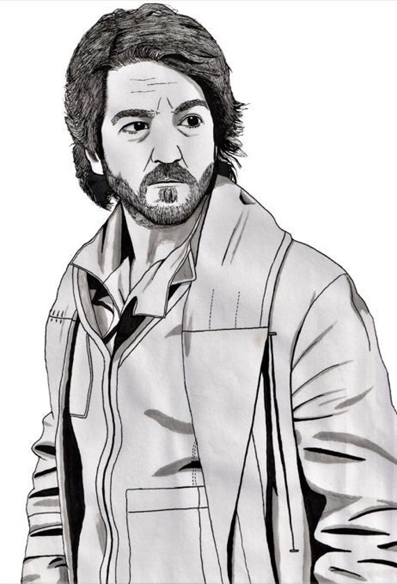 Star Wars Cassian Andor 12x8 Art Print - Etsy