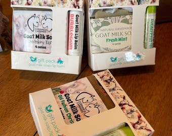 Goat Milk Soap & Lip Balm Gift Pack