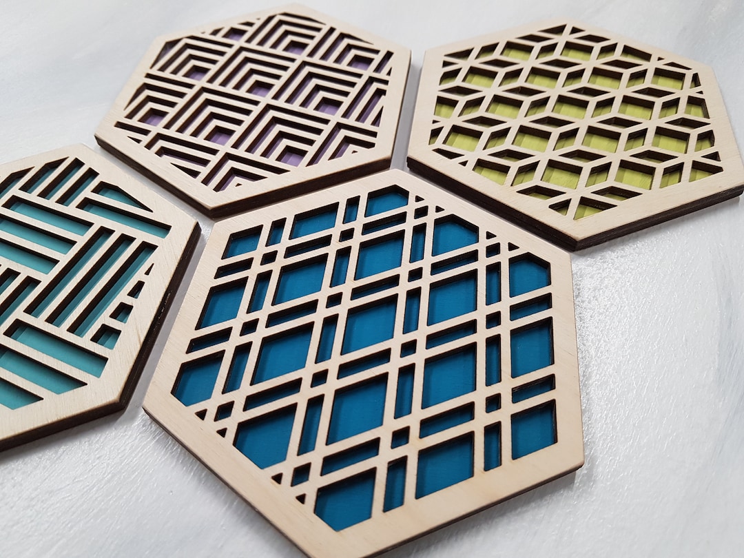 Modern Trivets, Custom Trivet Set, Colorful Trivet, Trivet for Plates