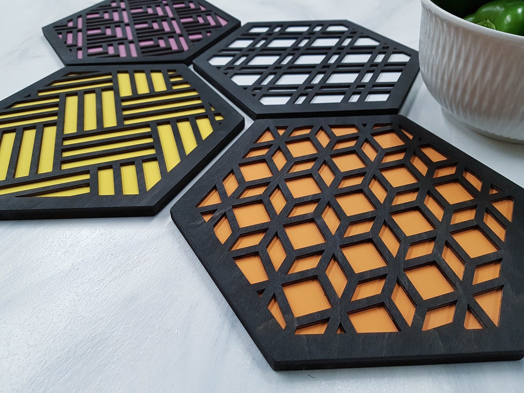 Modern Trivets Custom Trivet Set Colorful Trivet Trivet for - Etsy Canada