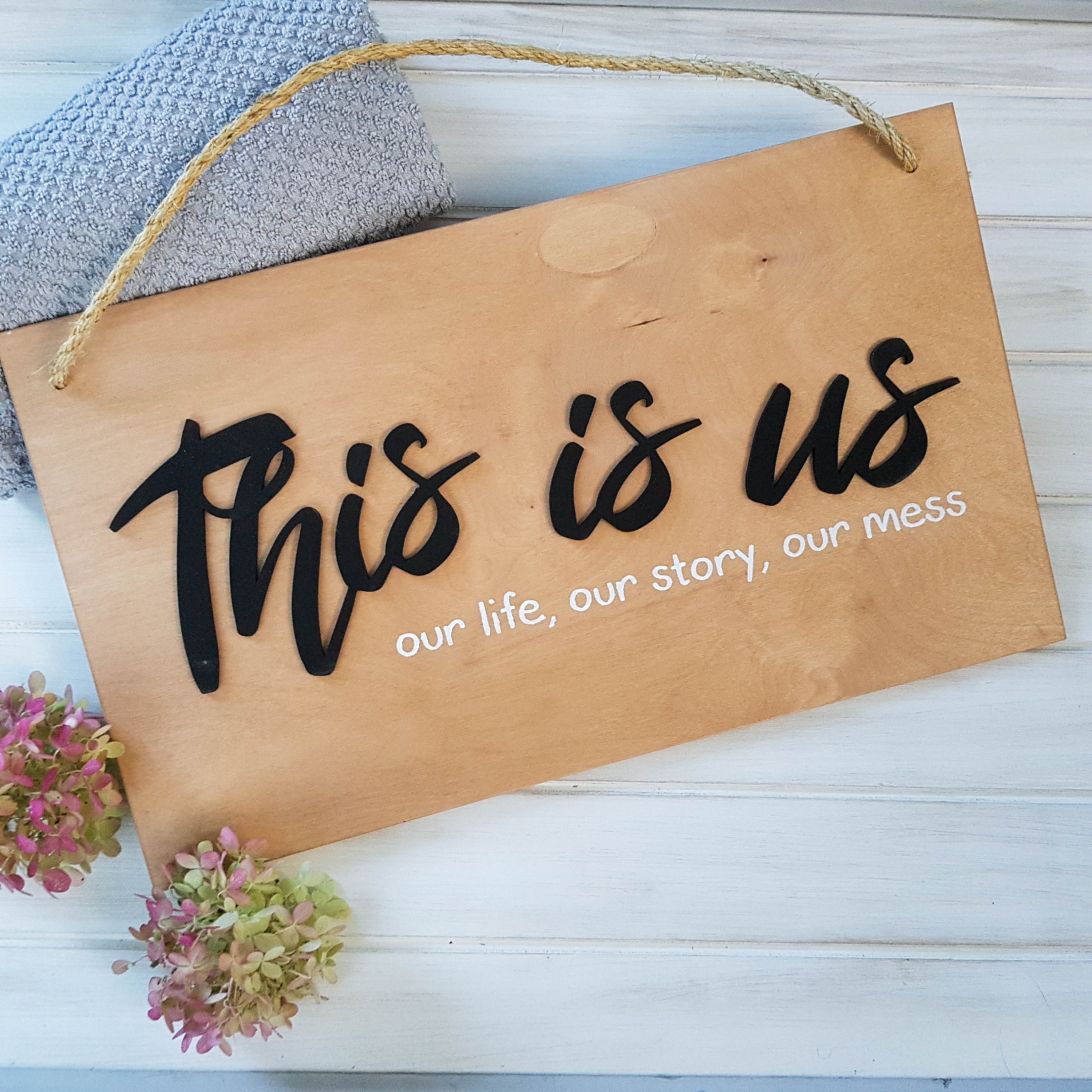 This Is Us Funny Welcome Signs Front Hall Wall Decor Living