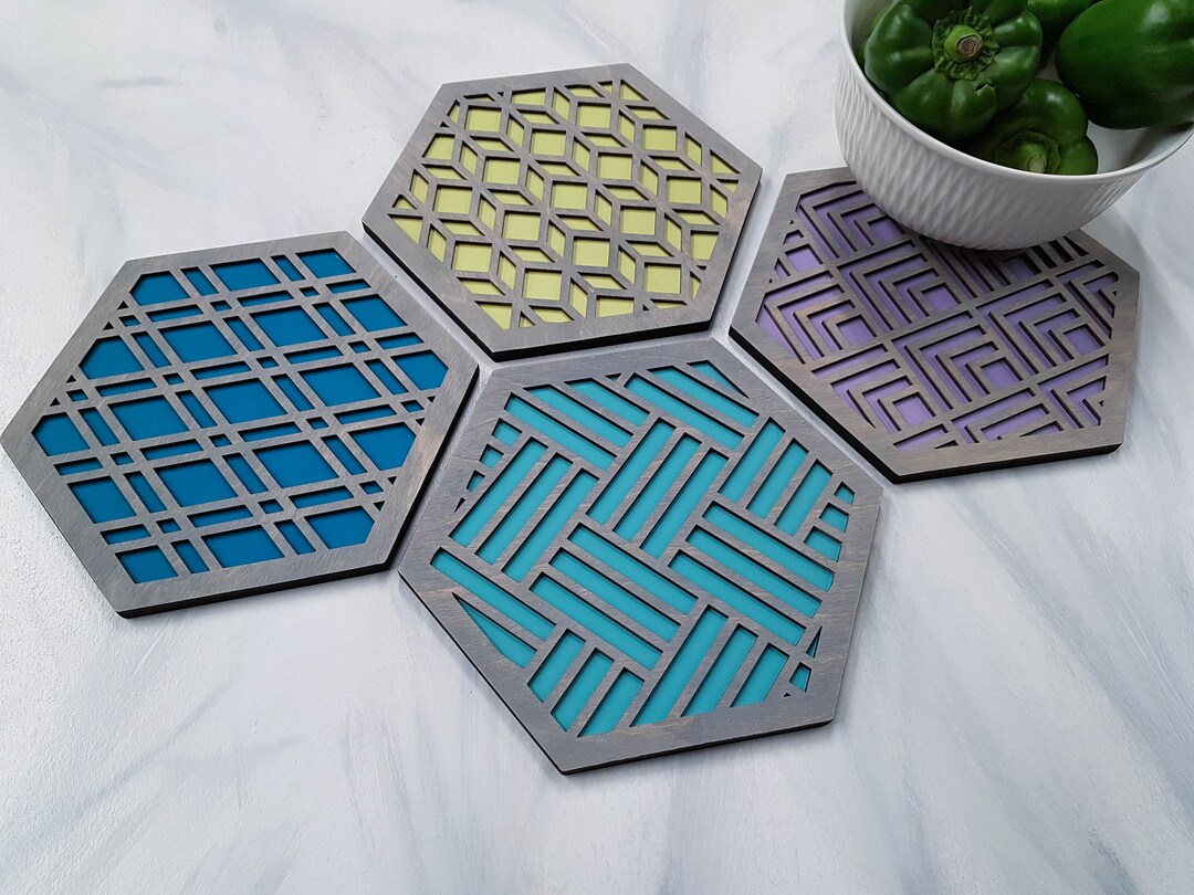 Trivets for Hot Dish, Colorful Trivet, Hot Pad for Plates, Dining Table