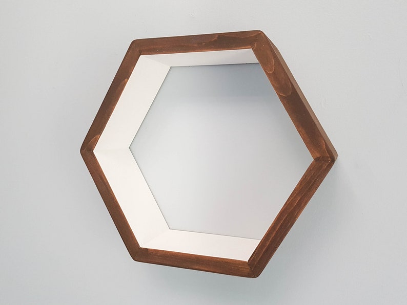 Hexagon Shelf 14 With Mid Shelf Shelf Etsy