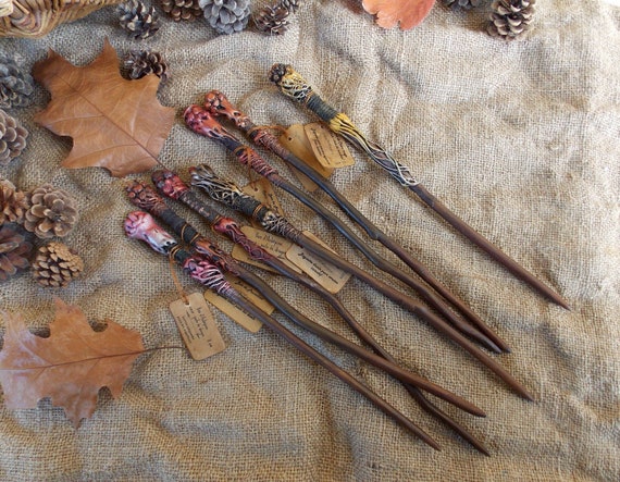 Harry Potter Inspired wizard//fairy wands large handmade party favours 30cm