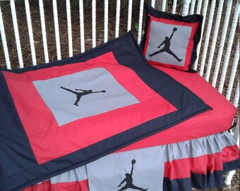 jordan baby crib bedding set