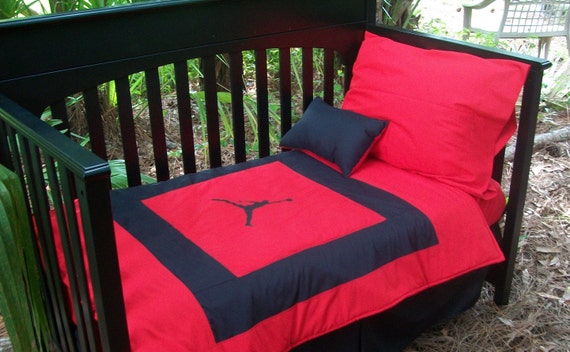 New Bumperless Michael Jordan Grey Redblack Custom Made Crib Bedding Toddler Set Home Living - Michael Jordan Crib Bedding Set New Bumperless Michael Jordan Grey Redblack Custom Made Crib Bedding Toddler Set Home Living - Michael Jordan Crib Bedding Set