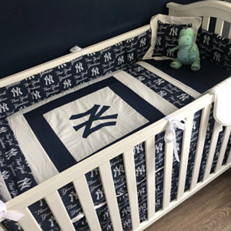 New York Yankees Custom Made To Order Crib Bedding Set
