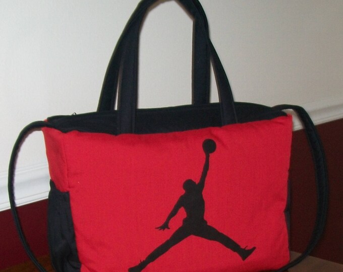 NBA MICHAEL JORDAN Diaper Bag Red/black by Graciegirlgifts - Etsy