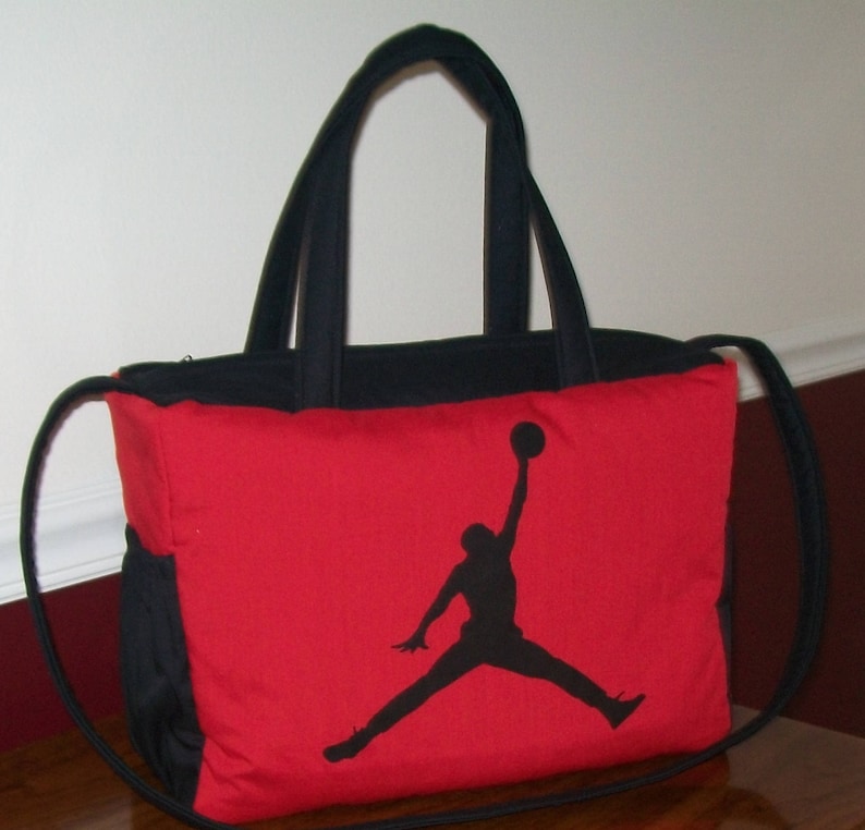 NBA MICHAEL JORDAN Diaper Bag Red/black by Graciegirlgifts Etsy