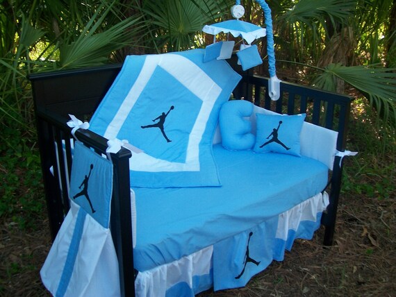 Michael Jordan Nba Basketball Blue White Custom Made Etsy