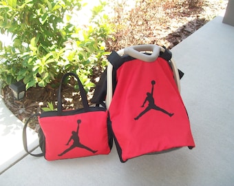 NBA MICHAEL JORDAN  Diaper Bag & Infant Car Seat Carrier Canopy Cover By GraciegirlGifts