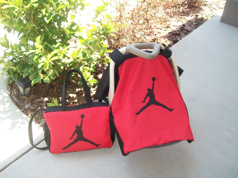 New Nba Michael Jordan Jumpman Diaper Bag Infant Car Seat Carrier Canopy Cover