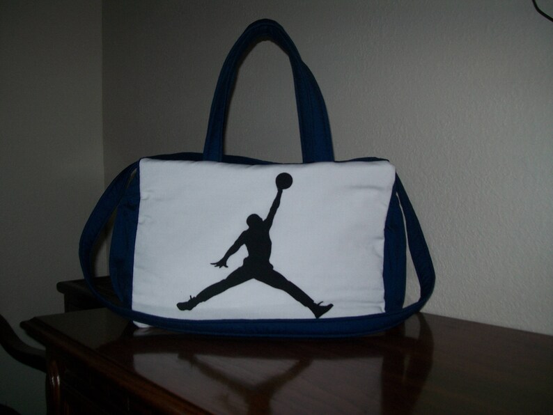 MICHAEL JORDAN White /Black Custom Made Crib Bedding set Etsy