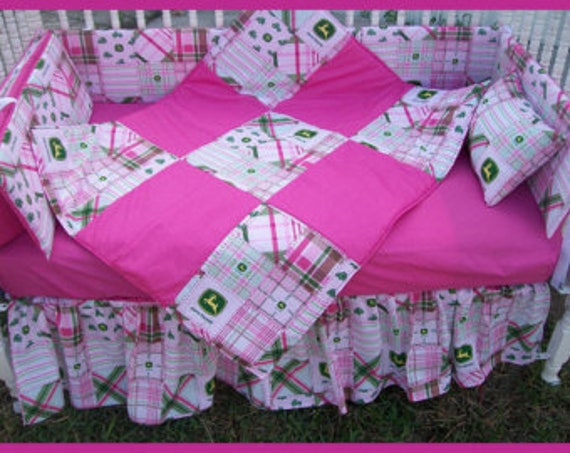 New 7 Piece John Deere Custom Made Baby Crib Bedding Set With Etsy