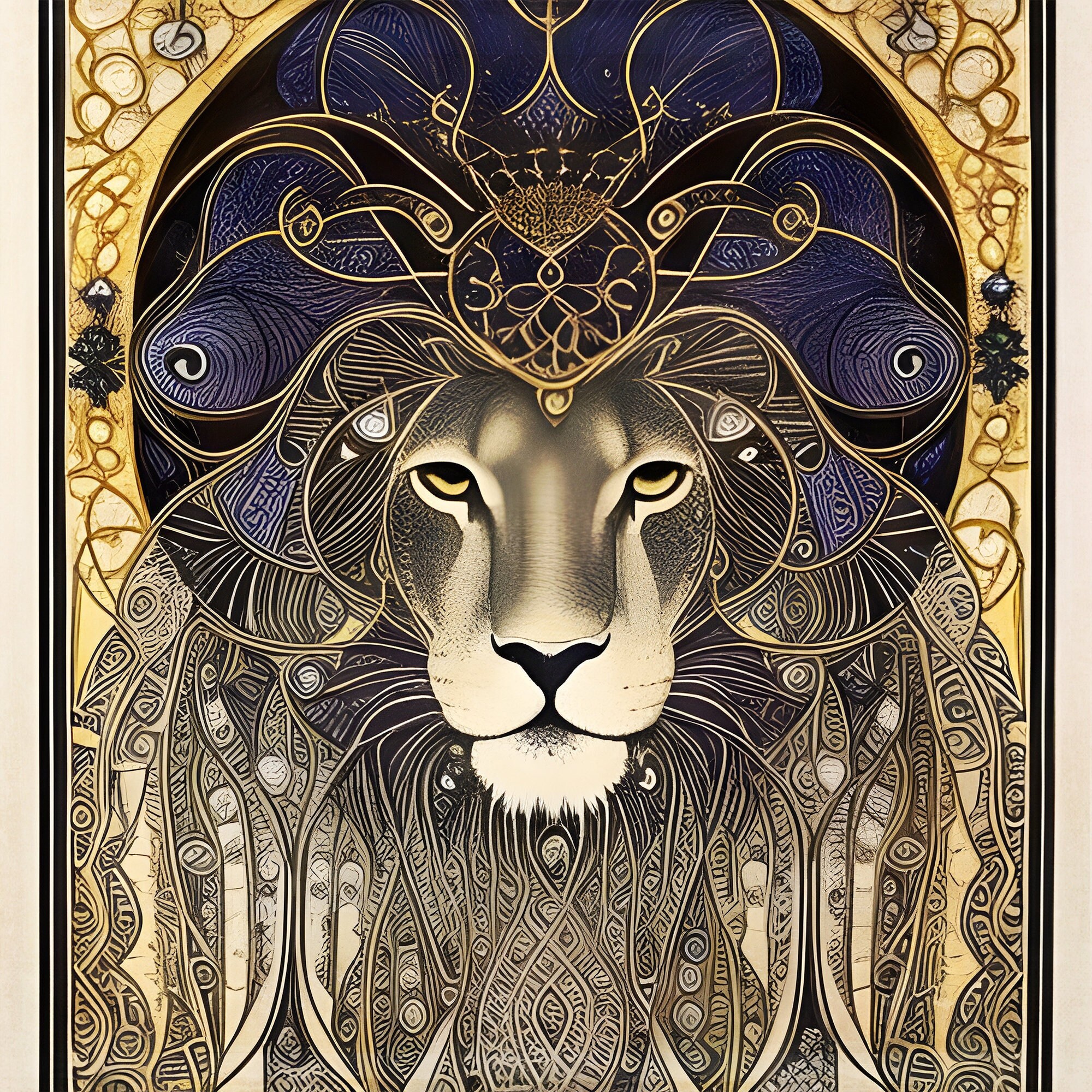 Society6 ケース Lion by Felicia Atanasiu Chinese Lion Art Print by Felicia Chiao | Society6