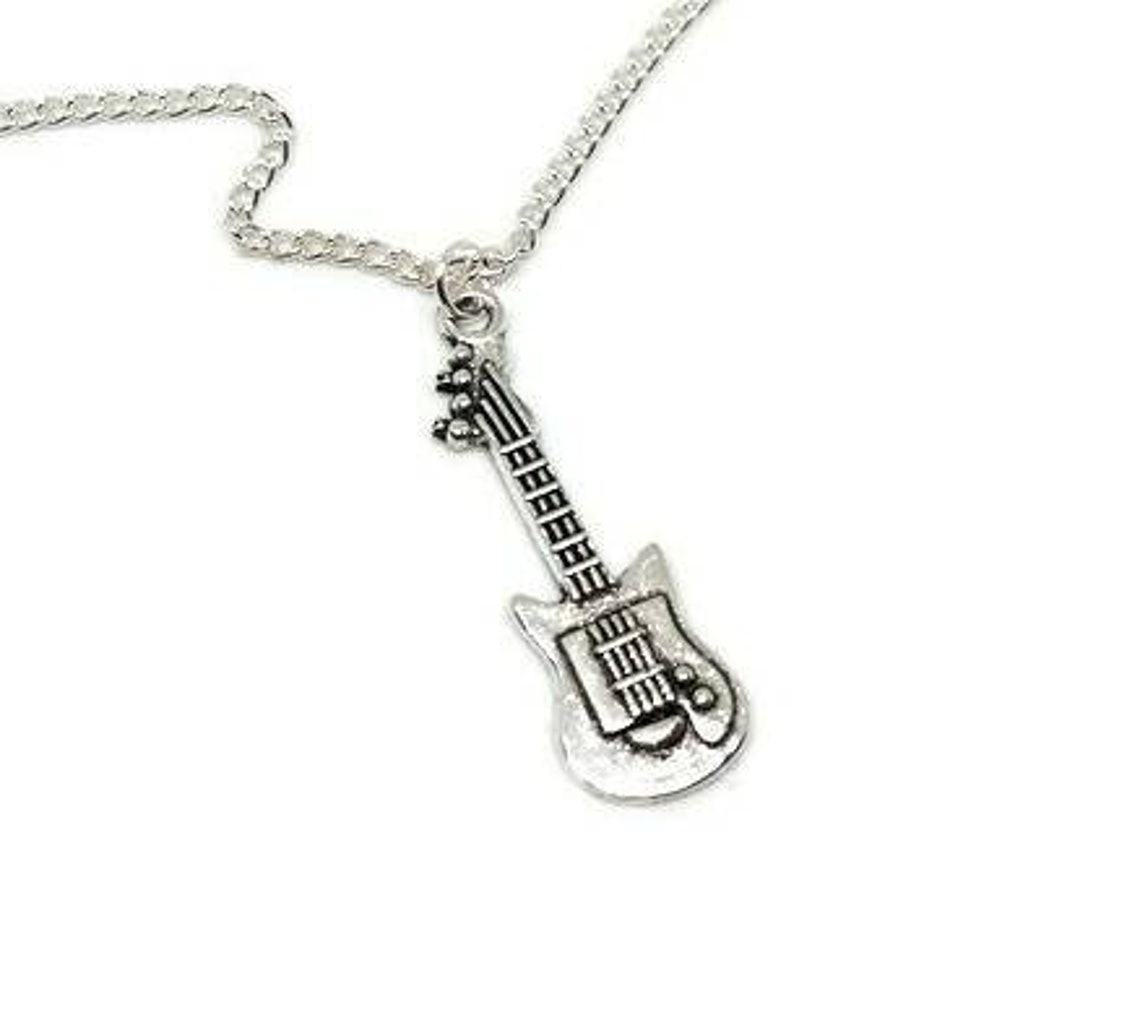 Guitar Necklace Guitar Pendant Etsy