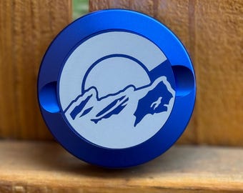 Lata para nicotina / Bandera de Colorado grabada / Lata de aluminio / Lata / Contenedor discreto / Estuche de viaje