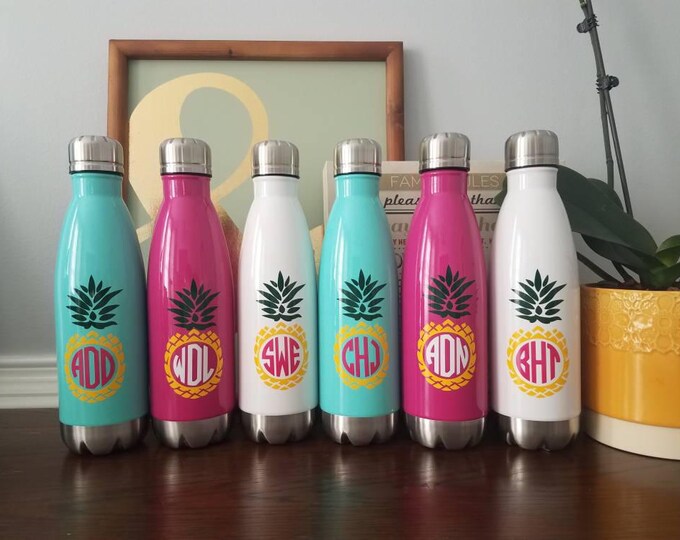 Personalized Stainless Steel Water Bottle. Monogram Water Bottle ...