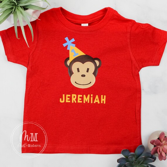 Toddler Monkey Birthday Shirt Etsy Canada