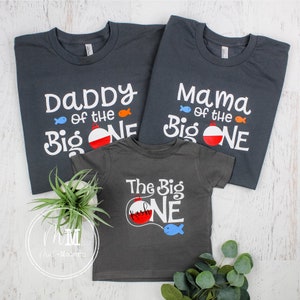 The Big One Birthday Shirt Family Set - Daddy of the Big One - Mommy of the Big One