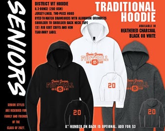 SENIOR Football Traditional HOODIE